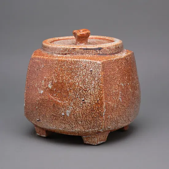 A Peter Alger stoneware covered box,